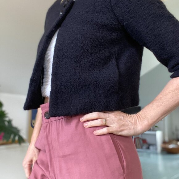 Like-new Banana Republic Cropped Wool Jacket - Picture 5 of 12